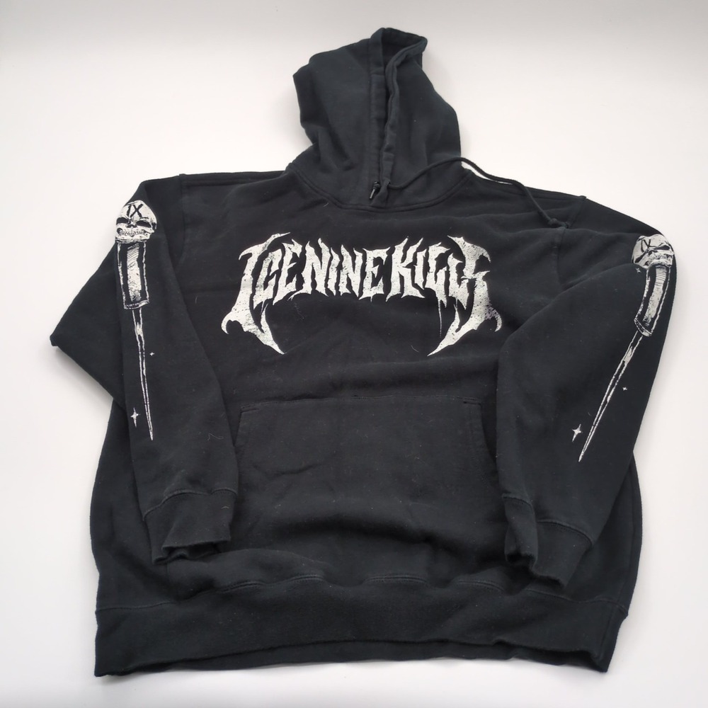 Ice Nine Kills Hoodie Large Black Metalcore Band Graphic Pullover Syringe Merch